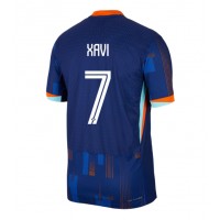 Camisa de Futebol Holanda Xavi Simons #7 Equipamento Secundário Europeu 2024 Manga Curta